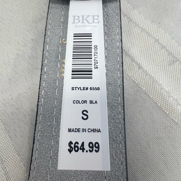 NWT Buckle Blk/Wht Cowhide Belt Small - Picture 5 of 5